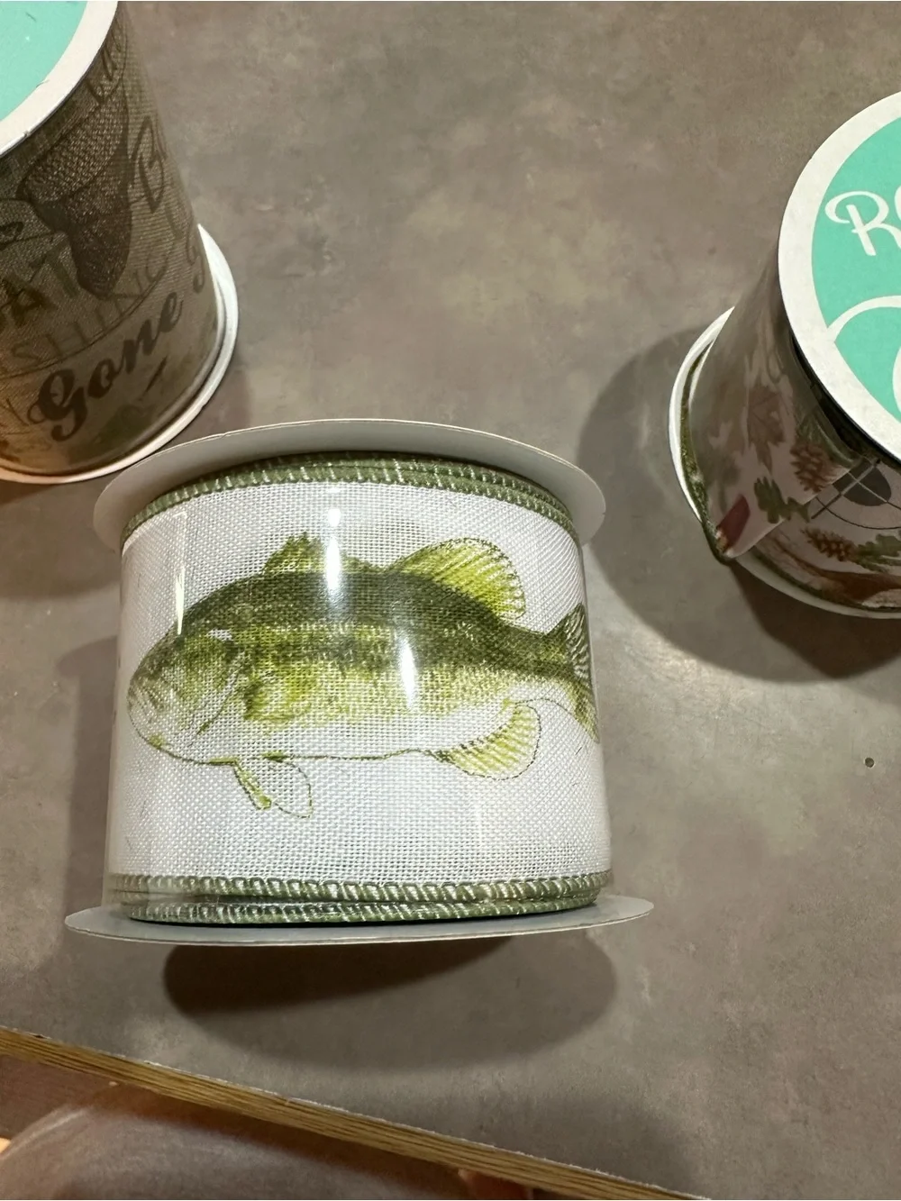 Deer and Fish  Ribbon Spools - 2.5